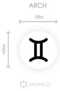 Nalepte.cz Horoskop symbol Blíženci nálepka na stenu arch 20 x 20 cm