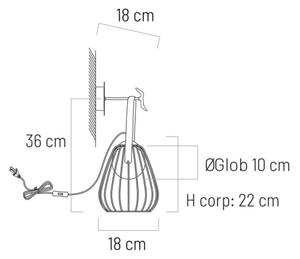 Klausen 101021 - Nástenná lampa MEMORY 1xG9/4W/230V biela/hnedá