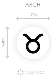 Nalepte.cz Horoskop symbol Býk nálepka na stenu arch 20 x 20 cm
