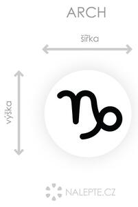 Nalepte.cz Horoskop symbol Kozorožec nálepka na stenu arch 20 x 20 cm