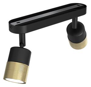 Bodové svietidlo MIZU 2xGU10/8W/230V čierna/mosadz