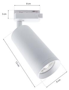 Bodové svietidlo v lištovom systéme MICA 3xGU10/25W/230V biela