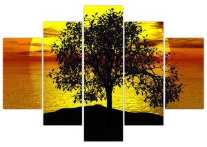 Obraz siluety stromu (150x105 cm)