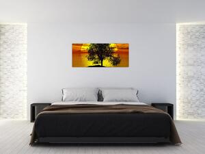 Obraz siluety stromu (120x50 cm)
