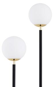 Argon 7073 - Stojacia lampa FERRONE 2xE14/7W/230V čierna/biela/zlatá
