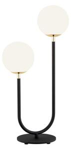 Argon 7072 - Stolná lampa FERRONE 2xE14/7W/230V čierna/biela/zlatá
