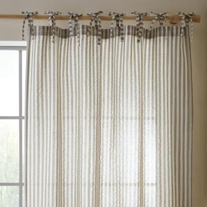 Sivý záves 140x183 cm Zanzibar Woven Stripe – Pineapple Elephant