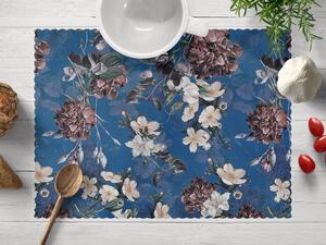 Biante Teflónové prestieranie na stôl TF-061 Kvety na modrom 35x45 cm