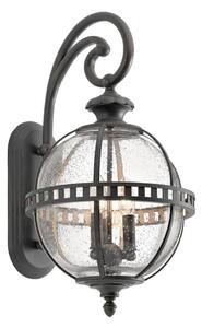 Kichler KL-HALLERON-2M - Vonkajšie nástenné svietidlo HALLERON 3xE14/40W/230V IP44