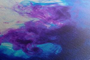 Obraz atrament v modro-fialových odtieňoch