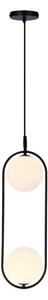 Luster na lanku CORDEL 2xG9/28W/230V čierna