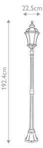 Garden Zone - Vonkajšia lampa LEDBURY 1xE27/100W/230V IP44 čierna