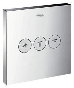 Hansgrohe ShowerSelect, ventil pod omietku pre 3 spotrebiče, chrómová, HAN-15764000