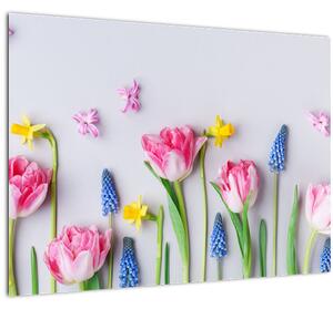 Obraz jarných kvetov (70x50 cm)