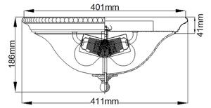 Hinkley - Stropné svietidlo CAMBRIDGE 2xE27/60W/230V zlatá