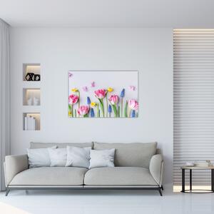Obraz jarných kvetov (90x60 cm)
