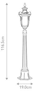 Elstead - Vonkajšia lampa PHILADELPHIA 1xE27/100W/230V IP44 čierna
