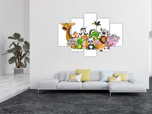 Obraz zvieratiek (150x105 cm)