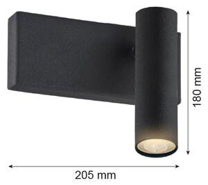 Argon 8065 - Nástenné bodové svietidlo ETNA 1xG9/6W/230V čierna