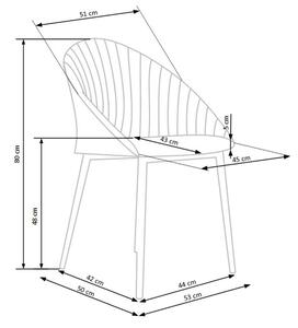 Jedálenská stolička ​Vyhľadať podrobnosti SCK-357 svetlosivá/čierna