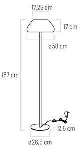 Klausen 107013 - LED Stojacia lampa PADDY LED/18W/230V biela