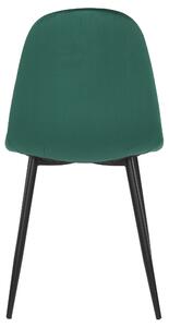 Jedálenská stolička LUISA zelená/čierna