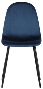 Jedálenská stolička LUISA modrá/čierna