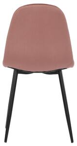 Jedálenská stolička LUISA ružová/čierna