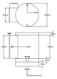 Elstead - LED Vonkajšie nástenné svietidlo MAGNUS 1xGX53/9W/230V IP54