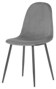 Jedálenská stolička LUISA sivá/čierna