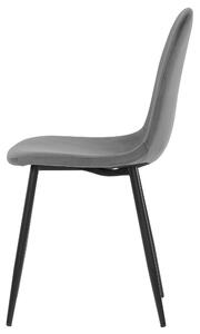 Jedálenská stolička LUISA sivá/čierna
