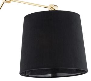 Argon 4898 - Nástenná lampa ZAKYNTOS PLUS 1xE27/15W/230V čierna/zlatá
