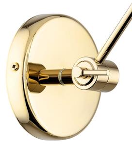 Argon 4898 - Nástenná lampa ZAKYNTOS PLUS 1xE27/15W/230V čierna/zlatá