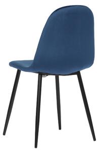 Jedálenská stolička LUISA modrá/čierna