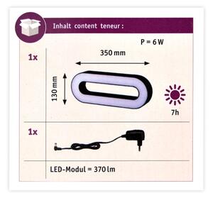 Paulmann 93933 - LED/6W IP44 Stmievateľná vonkajšia prenosná lampa MOVAL 230V