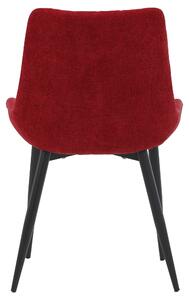 Jedálenská stolička NICOLETTE červená/čierna