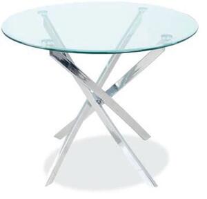 Najlacnejsinabytok Okrúhly jedálenský stôl AGIS, kov/sklo