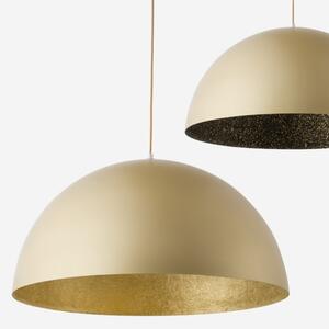 Luster na lanku SFERA 1xE27/60W/230V pr. 35 cm zlatá/čierna
