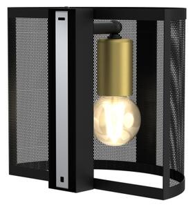 Nástenné svietidlo KAGA 1xE27/60W/230V čierna/zlatá