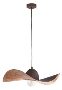Luster na lanku KAPELLO 1xE27/60W/230V pr. 55 cm hnedá/medená