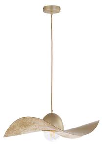 Luster na lanku KAPELLO 1xE27/60W/230V pr. 55 cm zlatá