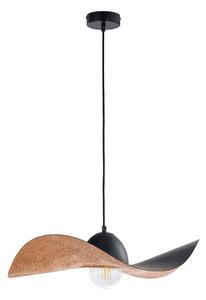 Luster na lanku KAPELLO 1xE27/60W/230V pr. 55 cm čierna/medená
