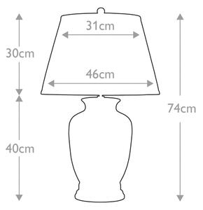 Elstead - Stolná lampa MORRIS 1xE27/60W/230V