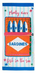 Bavlnená plážová osuška 76x160 cm Sardines – Catherine Lansfield