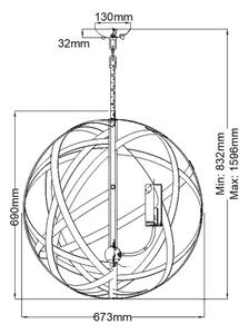 Hinkley - Vonkajší luster CARSON 5xE14/40W/230V IP44