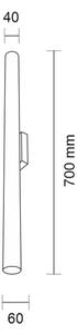 Shilo 4426 - Nástenné svietidlo YABU 2xGU10-MR11/15W/230V čierna