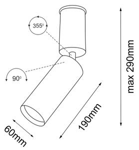 Shilo 7206 - Bodové svietidlo SHIMA 1xGU10/15W/230V biela