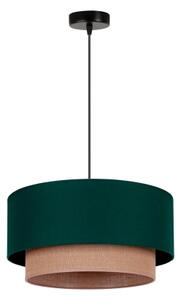 Duolla - Luster na lanku BOHO 1xE27/15W/230V pr. 45 cm zelená/hnedá