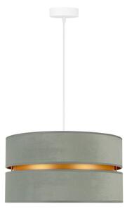 Duolla - Luster na lanku DUO 1xE27/15W/230V svetlo pr. 40 cm zelená/zlatá