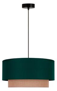Duolla - Luster na lanku BOHO 1xE27/15W/230V pr. 45 cm zelená/hnedá